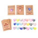 Heart-Shaped Crystal Gem Valentines with Gift Cards (24 Pc) - Image 5