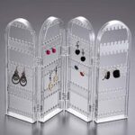 4 Folding Storage Hanger Acrylic Earring Screen Holder Display Stand Clear (1 Set) - Image 3