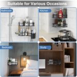 Iron Coating Self-Adhesive Corner Shelf Organizer (2 Pc) - Image 3