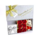 Valentine Day Gift Set Scented Rose Flowers Pack with Teddy - Image 7