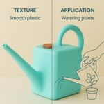 2 Litre Heavy-Duty Plastic Gardening Watering Can with Long Spout & Ergonomic Handle - Image 6