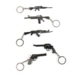 Mix Design Metal Gun Keychain With Case (1 Pc / Mix Design) - Image 5