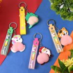 Silicone Keychain with Wrist Strap & Squeeze Toy (1 Pc Mix design) - Image 3