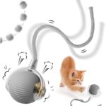 Rechargeable Interactive Cat Toy Ball with Detachable Braided Tail and LED Light (1 Pc) - Image 11