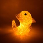 Dolphin Shape Crystal LED Night Light Lamp – Cute Glowing Animal Decorative Light (1 Pc) - Image 4