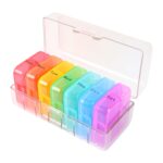 Weekly 7 Day Rainbow Color Pill Organizer Box - Image 5