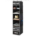 9 Shelf Hanging Closet Organizer with 5 Drawer Organizers - Image 5