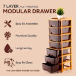 7-Layer Multipurpose Plastic Storage Drawer Organizer - Image 7
