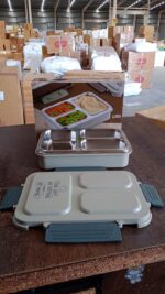 3-Compartment Stainless Steel Lunch Box (1 Pc) - Image 8