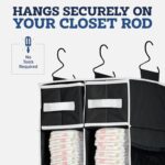 9 Shelf Hanging Closet Organizer with 5 Drawer Organizers - Image 7