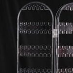 4 Folding Storage Hanger Acrylic Earring Screen Holder Display Stand Clear (1 Set) - Image 6