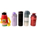 Stainless Steel Water Bottles 500 ML Approx (Mix Design & Color / 1 Pc) - Image 5