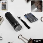 Portable Mini Torch - Super-Bright LED Flashlight with 3AAA Batteries Included - Image 2