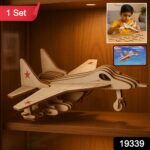 3D Wooden Fighter Jet Puzzle DIY Assembly Kit - Image 2