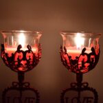 Tea Lights Holder Candle Stand (2 Pc Set) - Image 2