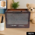 Wooden Money / Piggy Bank, Money Box (1 Pc / Pen Not Included) - Image 2