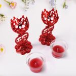 Tea Lights Holder Candle Stand (2 Pc Set) - Image 6