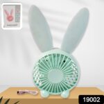 Cute Rabbit USB Desk Fan for Kids & Camping (1 Pc, Plastic, Mist Air) - Image 2