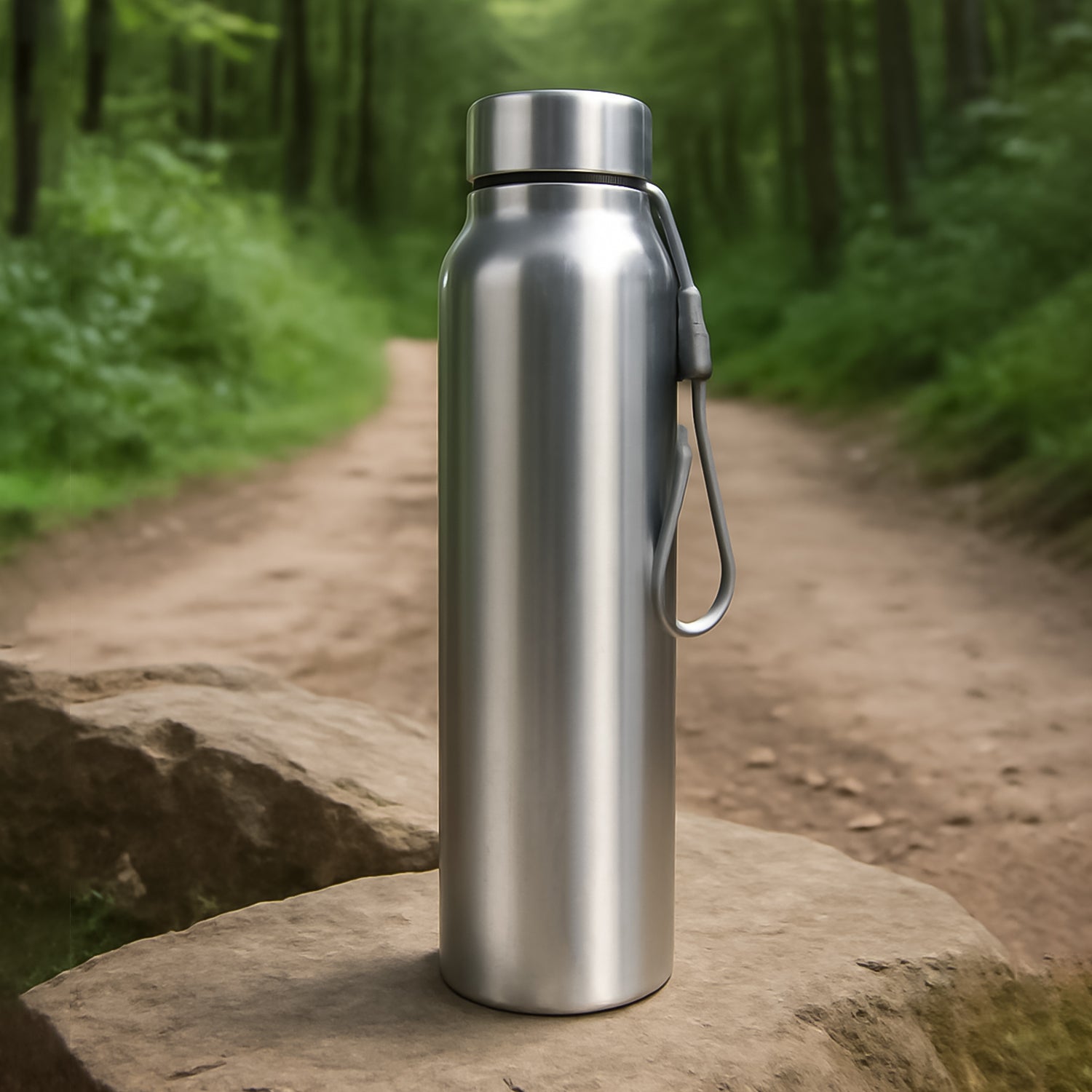 12260_ss_water_bottle_1000ml Stainless Steel Single Wall Drink Water Bottle (1000 ML) - Image 1