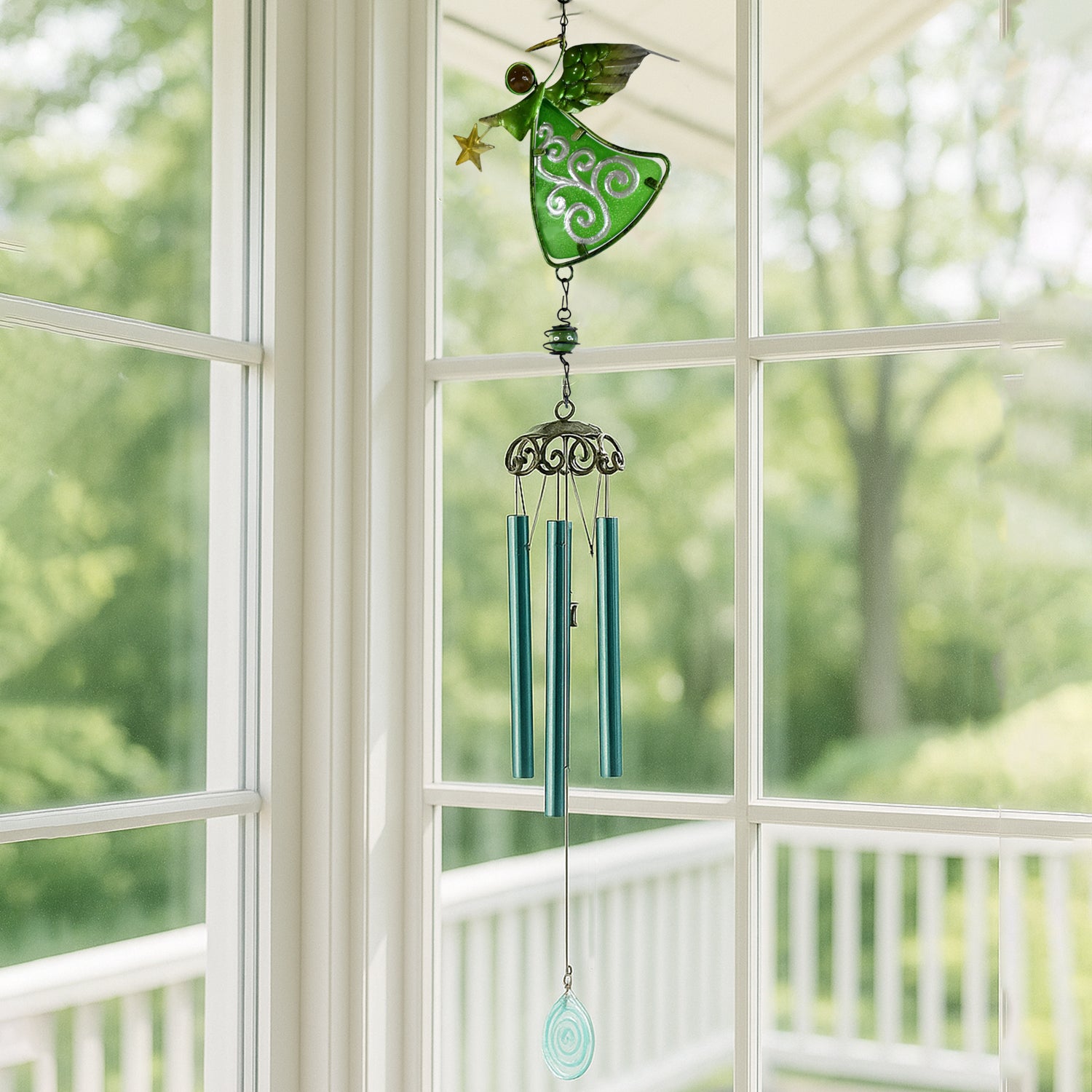 15492_decor_hanging_wind_chime_1pc_no2 Decoration Wind Chimes Outdoor Hanging Dragonfly Wind Chime (1 Pc) - Image 1