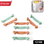 Plastic Stackable Wardrobe Organizer Clips, Core Wardrobe Box Support (8 Pcs Set) - Image 2