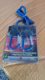Carabiner Bungee Cords with Hook Tie Downs Luggage Strap Carrying Bag Secure (1 Pc / Mix Color) - Image 9