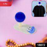 Cartoon Colorful Hooks Simple Ball Shape Hook Self-adhesive (1 Pc) - Image 2