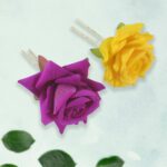 Colourful Flowing Flower Hair Pin (12 Pcs Set / Mix Color) - Image 4