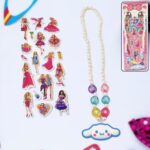 Self Adhesive Stickers Mix Design Kids Beaded Necklace (1 Set)