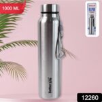Stainless Steel Single Wall Drink Water Bottle (1000 ML) - Image 2