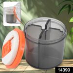 Plastic 4 Section Pill Box Organizer (1 Pc / Mix Color) - Image 2