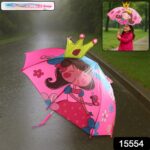 3D Kids Umbrella with Cartoon Print – Cute Waterproof Rain Umbrella (1 Pc) - Image 2