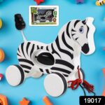 Zebra Pull Along Toy Baby Early Walking Pull Toy Rope Toy for Babies Walking Toy - Image 2