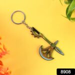 Axe Shape Metal Keychain - Durable & Stylish Accessory (1 Pc) - Image 2