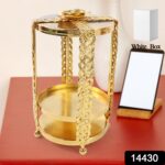 Multipurpose Golden Metal Candle Stand showpiece (1 Pc) - Image 2