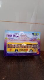 Inertia Bus Toys , High Simulation Yellow Fine Details Mini Bus Model Car Toys Prizes for Gift Collections - Image 7