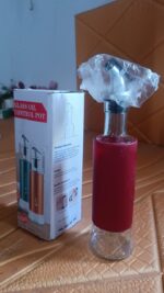 Glass Oil Dispenser with Plastic Covering, Oil and Vinegar Bottle (300 ml) - Image 8
