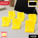 Adjustable Foldable Plastic Mobile Phone Stand (6 Pc / Mix Color) - Image 2