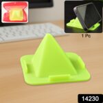 Virgin Mobile Accessories Universal Portable Four-Sided Pyramid Shape Desktop/ Table Mobile Holder Stand (1 Pc) - Image 2