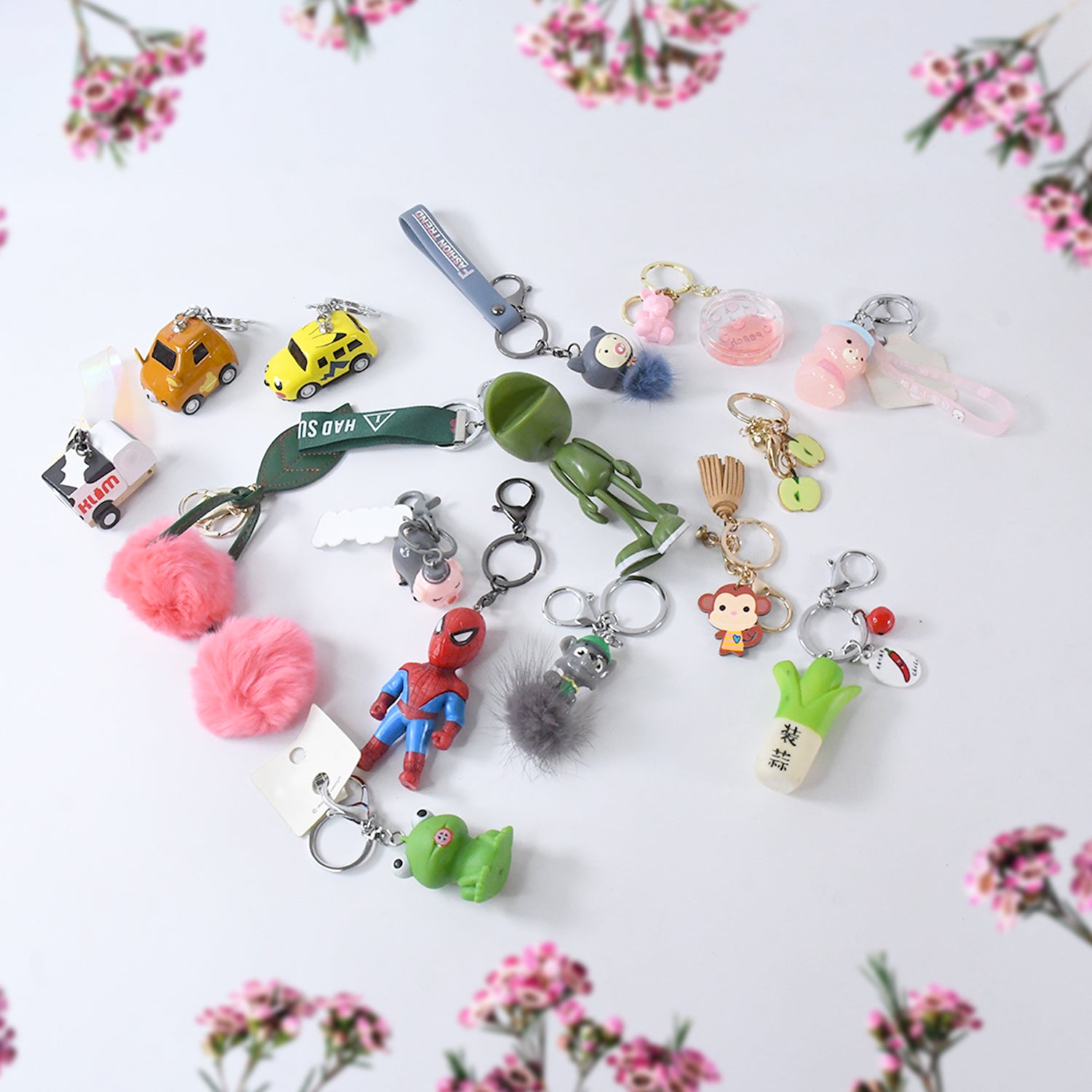 2_2770e0e6-4bc8-4b15-a98c-130e91a5fab9 Mix Design & Size Keychain - Durable & Stylish Accessory (1 Pc / Mix Color) - Image 1