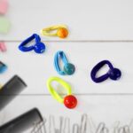 Small Ball Elastic Hairbands (Pack of 5 / Multicolour) - Image 3