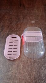 Multipurpose Plastic Soap Dish with Transparent Dust-Proof Lid, Sabudani (1 Pc) - Image 7