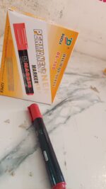 Premium Permanent Red Marker Pen Set (12 Pcs Set) - Image 8