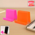 Durable Plastic Mobile Phone Stand with Angled Support (2 Pc / Mix Color)