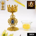 Flower Diwali Candle Holder with Plastic Stand (1 Set) - Image 2