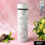 Stainless Steel Temperature Insulated Water Bottle With Marble Pattern (500ml Approx) - Image 2