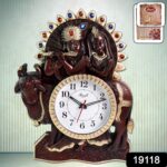 Analog Latest Stylish New Models Wall Clock with God Radha Kishan Frame