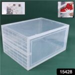 Shoe Storage Box, Shoe Box Clear Plastic Stackable (1 Pc) - Image 2