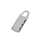 Silver Tone Motorcycle Bike Helmet Lock Portable 3 Digit Security Resettable Lock Anti-Theft Luggage Lock - Image 6