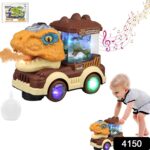Dinosaur Car Toy with Humidifier Sound and Light (1 Pc) - Image 2